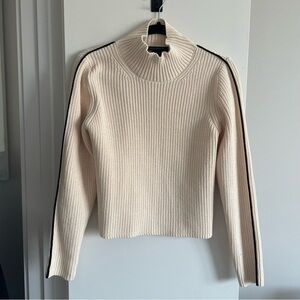 French Connection Ribbed mockneck